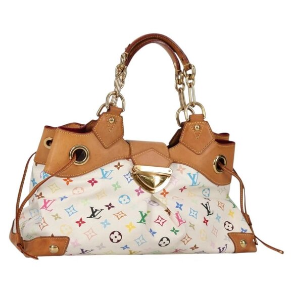 LOUIS VUITTON Monogram Multicolor Ursula Tote Bag White M40123 LV Auth 142693V - Picture 1 of 16